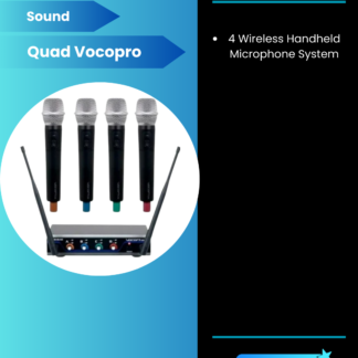 VocoPro Quad Wireless Mic System (New)