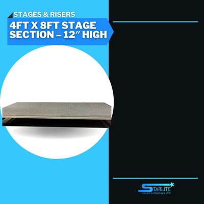 4ft X 8ft Stage Section – 12″ High