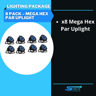 8 Mega Hex Par Uplight