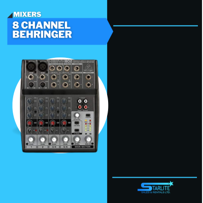 8 channel behringer