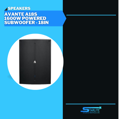 AVANTE A18S 1600W POWERED SUBWOOFER - 18IN