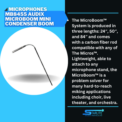 MB8455 Audix MicroBoom Mini Condenser Boom