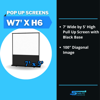 POP UP SCREENS W7 x H6