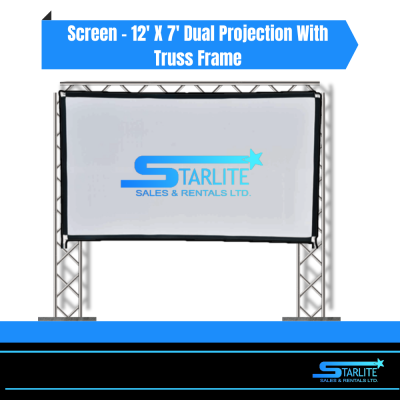 Screen - 12' X 7' Dual Projection With Truss Frame