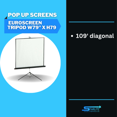 Screen - Euroscreen Tripod W79 x H79 (109 dia)