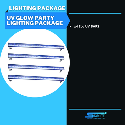 UV Glow Party Lighting Package